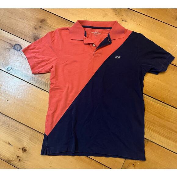 Vineyard Vines Other - Vineyard Vines Men's Classic Fit Polo Shirt. Pink/Navy.Diagonal colorblock.Small